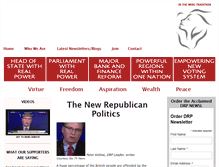 Tablet Screenshot of democraticrepublicanparty.co.uk